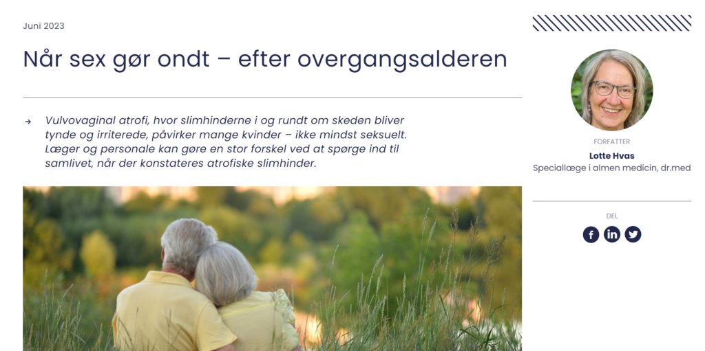 Når Sex Gør Ondt Efter Overgangsalderen Overgangsalderen 